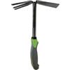 Generico Zappetta da Giardino Doppio Uso in Acciaio al Carbonio, 31 cm con Manico Ergonomico Antiscivolo in PVC e Polipropilene, SKU EM432