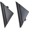 APPERFiT Cornice per specchietto retrovisore triangolare nero opaco per Fiat 500 2012-2019 (lato conducente sinistro e passeggero destro), sostituisce 1SJ85KX7AA 1SD00KX7AA