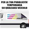 PR Service Adesivi magnetici personalizzati,Set 2 pezzi pellicola calamitata per auto e furgoni, custom,con tuo logo contatti pubbllicita' (30x30)