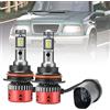 NSLUMO HB1 9004 lampadine LED per fari per M/azda MPV 1992-1994 Suzuki | Swift 1989-1995 Vitara 1988-1998, 2Pcs 6500K bianco xenon anabbaglianti luci, CANbus senza errori Fanless Plug&Play