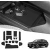 Ruiya Compatibile con BMW iX(I20) EV xDrive40 xDrive50 M60 2022-2024 2025 Tappetini Antiscivolo, Tappetini Gomma Tappetino Bracciolo Protezione Scanalatura Porta Tappetini Gomma BMW iX Accessori