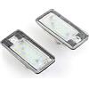 QKLsudua 2 pz Bianco Led Lampada Interna Led Luce targa Compatibile con Au-di A3 A4 A6 A8 B7 RS4 2004-2009