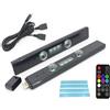 DISCORAMA 2X LED AUTO AMBIENTALI RGB CIELO STELLATO CON BASE MAGNETICA, LUCI LED PER AUTO CON TELECOMANDO CARICA USB