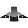 AJOHBM Paraspifferi Auto Portiera Finestrino Nero Lucido Effetto Specchio Finestra Porta Colonna BC Pilastri Post Copertura Trim Per Fiat 500 2008-2023 Proteggi Accessori AJOHBM
