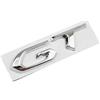 XLUCBS Stemma adesivo per auto in metallo GT per Peugeot GT Logo 307 206 207 208 301 405 407 508 2008 3008 5008, adesivo 3D posteriore di ricambio (cromato)