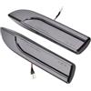Generic Frecce Laterale Dinamico Compatibile Con Porsche Per Panamera 970 Chassis G1 2009-2016 Ripetitore Acqua Corrente Indicatore Laterale Dinamico Segnale Svolta 2 Pezzi(Black)