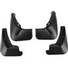 Motoforti Parafanghi Per Ford Fiesta (Berlina) 13-18 1 Set | Protezione Contro Melma E Acqua. Anteriori 23.7x17.7cm, Posteriori 26.5x18.5cm. Include Accessori Di Montaggio.