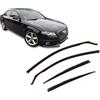 J&J AUTOMOTIVE HEKO Deflettori per Audi A4 B8 4-Porte Berlina 2008-2015 | 4 deflettori HEKO per Audi A4 B8 4-Porte Berlina, PMMA 3 mm, fumé, canale del finestrino.