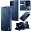 owlhold Custodia Motorola Moto g35 Portafoglio Flip [Antiurtoo][Cavalletto][Carta Fessura] Cover Pelle per Motorola Moto g35 - Blu