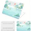 FFBOFFC Custodia per MacBook Pro da 15 pollici A1990 A1707, Montagna acquatica | 2019 2018 2017 2016, Case Protettiva Sottile in Plastica Rigida con Touch ID, antiurto e resistente all'acqua