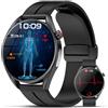 Marsyu 2026 Smartwatch Uomo Donna ECG+PPG/Sonno/BMI/24h Pressione Sanguigna+Lipidi | 1.28Salute Orologio Fitness,100+modalità sportive, 24h Acido Urico/Temperatura Corporea/Cardiofrequenzimetro,per Android/iOS