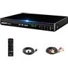 WISCENT Lettore Blu-Ray per TV, WISCENT Lettore DVD con Coassiale/HDMI/AV, ingresso USB, tutti i DVD e la regione B/2 Blue Ray Discs, Lettore Bluray Compatto Full HD 1080p (WTB-978B)