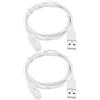 VGOL 2 cavi di ricarica USB per smart watch, parte di ricambio magnetica, cavo di ricarica USB compatibile con OPPO Watch OWW206 (bianco)