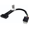 WLGQ Cavo adattatore da USB 3.0 a USB 2.0, convertitore intestazione interna da 19/20 pin a 9 pin, velocità di trasferimento dati 480 Mbps per connessione al pannello frontale della scheda madre del