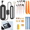 NIRJIK Kit di cablaggio USB-C per Dashcam 12-24 V, Hardwire Kit Dashcam con connettore Type-C angolato, mini piccolo medio e lungo, protezione bassa tensione e sorveglianza 24 ore per fotocamera e GPS