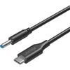 Unitek USB-C - Cavo di alimentazione DC 4,0 mm 1,8 m per Lenovo Laptop 65W Nero