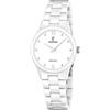 FESTINA Orologio Donna Analogico Ceramica Bianco Ceramic F20751/1 | Movimento al Quarzo, Vetro Minerale Rinforzato, Resistente all'Acqua 3 ATM, Cinturino in Ceramica, Ceramic, Donna, F20751/1