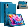 CONAPIKA Cover per TECLAST M50T 10.1 Pollici con Cinturino da Polso | Folio Magnetico Custodia protettiva in PU pelle Cover, con Multi-Angolo Regolabili Supporto Caso e Porta Penna, Azzurro