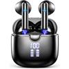 Donerton Cuffie Bluetooth, Auricolari Bluetooth 5.4 Wireless, 40 Ore Stereo HiFi Immersivo, Cuffiette In Ear con ENC Cancellazione Rumore Mic, IP7 Impermeabili Touch Control Cuffie Senza Fili per iOS/Android