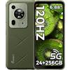 FOSSiBOT F112 Pro 5G Rugged Smartphone,120 Hz,Android 14,6,88"HD+,7150 mAh | 24GB RAM+256GB/1TB, Telefono Rugged, Dimensity 6300, Fotocamera 50MP, IP68/IP69K/NFC, Doppia SIM