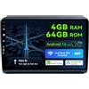 BXLIYER Android 16 IPS Autoradio Per Fiat Ducato/Peugeot Boxer/Citroen Jumper (2006-2015) Radio GPS Nvaigation - 4G+64G - Integrato DSP/Carplay/Android Auto - Camera + MIC - Volante - 9 Pollici 2 Din