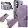 Fofvccv Custodia Portafoglio per Samsung Galaxy Z Fold8 Ultra - CXMG Viola | Cover Rimovibile in Pelle PU Portafoglio a Libro Flip Case Con Porta Carte Magnetica Supporto per Samsung Z Fold 8 Ultra