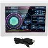 Vikye Schermo IPS da 3,5 pollici Dimming continuo Monitor della temperatura del computer per desktop, secondo monitor con temperatura e frequenza della CPU, Velocità di rete (WHITE)
