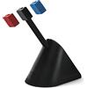 FragON - Tower Mouse Bungee con 3 clip colorate, dispositivo di gestione dei cavi del mouse, elastico per mouse da gioco per PC, per prestazioni a livello di esport, base ponderata (Black)