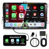 FLUXEONS Autoradio Doppio DIN con Schermo per Volkswagen, Skoda, SEAT, Wireless CarPlay e Android Auto, Display Touch Auto da 9, 4GB+64GB, Bluetooth 5GHz WiFi DAB+ FM AUX GPS