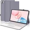 FOGARI Per Honor Pad 10 2025 12.1 Pollici Cover Tastiera | Tastiera Bluetooth Rimovibile con Touchpad per Honor Pad 10 2025 12.1, Keyboard Wireless Portatile, Viola