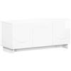 vidaXL Supporto TV 90 x 34.5 x 40 cm Bianco Lucido