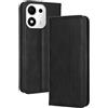 Topme Cover per HONOR 600 Smart 5G (6.87 Inches) Custodia Case, Custodia per Telefono in Pelle Elegante Slot per Schede Testurizzato.Nero