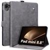 Generico DayQiQiPu Custodia per Xiaomi Redmi K Pad 2 (8,8 Pollici) Copertura Protettiva in Pelle PU Cover Folio Portafoglio Custodia Antiurto dissipatrice con Auto Wake/Sleep, Grigio