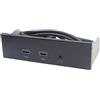 Jrifedptry USB3.2 GEN1 Floppy Drive Slot HD-AUDIO Pannello frontale Audio 5.25 Supporto frontale ottico 2x USB3.0 + 1x Audio 3.5mm