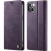 owlhold Cover per iPhone 13 Mini Custodia iPhone 13 Mini Premium Pelle PU Portafoglio Flip Libro [Antiurto] [Blocco RFID] [Cavalletto] [Carta Fessura] Custodia per iPhone 13 Mini - Viola