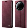owlhold Cover Xiaomi 17 Ultra Custodia Xiaomi 17 Ultra Portafoglio Flip [Antiurtoo][Blocco RFID][Cavalletto][Carta Fessura] Cover Pelle per XIAOMI 17 ULTRA - Vino Rosso