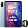 Xiaomi Redmi Pad 2,Tablet 4 GB+256 GB WiFi,display da 11 pollici 2.5K nitidissimo,processore avanzato Helio G100-Ultra, batteria capiente da 9000 mAh,versione WiFi,Verde,incluso Smart Watch
