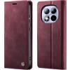 owlhold Cover Xiaomi Redmi Note 15 Pro 4G Custodia Redmi Note 15 Pro 4G Portafoglio Flip [Antiurtoo][Blocco RFID] [Cavalletto][Carta Fessura] Cover Pelle per Xiaomi Redmi Note 15 Pro 4G - Vino Rosso