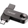 Lexar Dual Drive a stato solido da 128 GB, D500, USB 3.2 Gen 1, per dispositivi USB Type-C/USB Type-A, lettura fino a 400 MB/s, compatibile con iPhone serie 15/16/17, Android, tablet e Mac