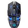 COOPHYA Mouse da Gioco USB Cablato 800-3200 Dpi in ABS, Impugnatura | Presa Effetto Pelle, Riduce Sudore, Supporto Tasto Inseribile, Movimento Fluido, Uso Pc e Laptop