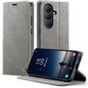 owlhold Cover per Samsung Galaxy S26 FE Custodia Galaxy S26 FE Premium Pelle PU Portafoglio Flip Libro [Antiurto] [Blocco RFID] [Cavalletto] [Carta Fessura] Custodia per Samsung S26 FE - Grigio