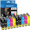 NINETEC 16XL Cartucce Multipack compatibili con Epson 16XL Workforce WF-2760DWF WF-2750DWF WF-2630WF WF-2660DWF WF-2650DWF WF-2530WF WF-2510WF WF-2010W WF-2110W 10-pak