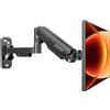 ErGear Supporto Monitor Muro, 13-34, 9 kg, Braccio Singolo Snodabile | Estensione 520 mm, Range Altezza 310 mm, Ideale per Spazi Stretti