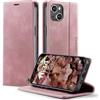 owlhold Cover per iPhone 13 Mini Custodia iPhone 13 Mini Premium Pelle PU Portafoglio Flip Libro [Antiurto] [Blocco RFID] [Cavalletto] [Carta Fessura] Custodia per iPhone 13 Mini - Rosa