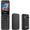 Energizer E282SC+ - Telefono con aletta 4G, KaiOS Whatsapp, WiFi e GPS | Batteria da 1400 mAh, fotocamera anteriore e posteriore, YouTube e Google Maps, Bluetooth 4.0, sgancia aprendo la custodia