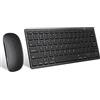 LEAPEST Tastiera e mouse wireless, tastiera e mouse Bluetooth, portatile, sottile, silenzioso, ricaricabile, senza fili, compatibile con iPad/Mac/Macbook/Android/Windows/PC/Computer
