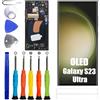 ERYNK Display OLED per Galaxy S23 Ultra [con cornice] [con impronte digitali] [6,8 pollici] display LCD touch screen digitizer con set di attrezzi