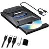 Vutlace Unità Blu-ray esterna 7 in 1 USB 3.0 Type-C, supporto 100G BD DVD CD lettore Blu-ray esterno, unità Bluray portatile ultra sottile con porta TF/SD