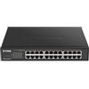 D-Link DGS-1100-24PV2 Smart Switch Gestito Poe, 24 Porte Gigabit di Cui 12 Porte Poe a 100W, 802.3af/at, Supporto VLAN, Funzionalità Layer 2, QoS, 802.3az EEE, Senza Ventole