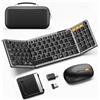 MoKo Tastiera pieghevole e mouse combinata, tastiera pieghevole portatile per computer portatile iPad